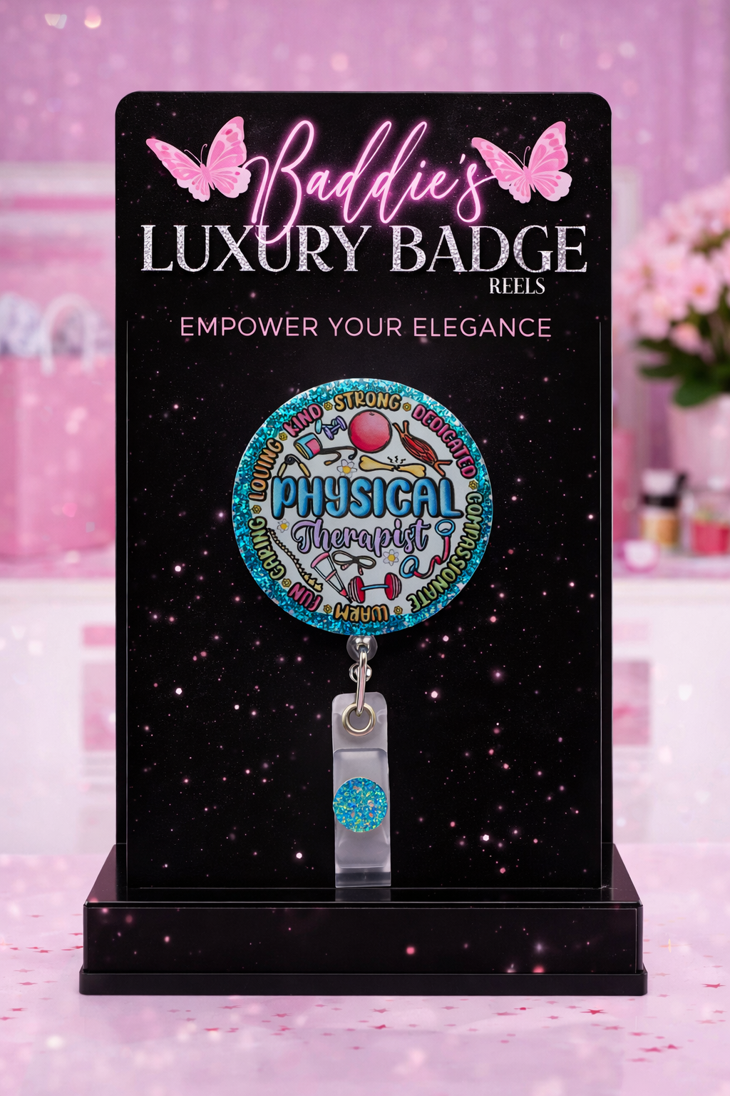 Physical Therapist Badge Reel