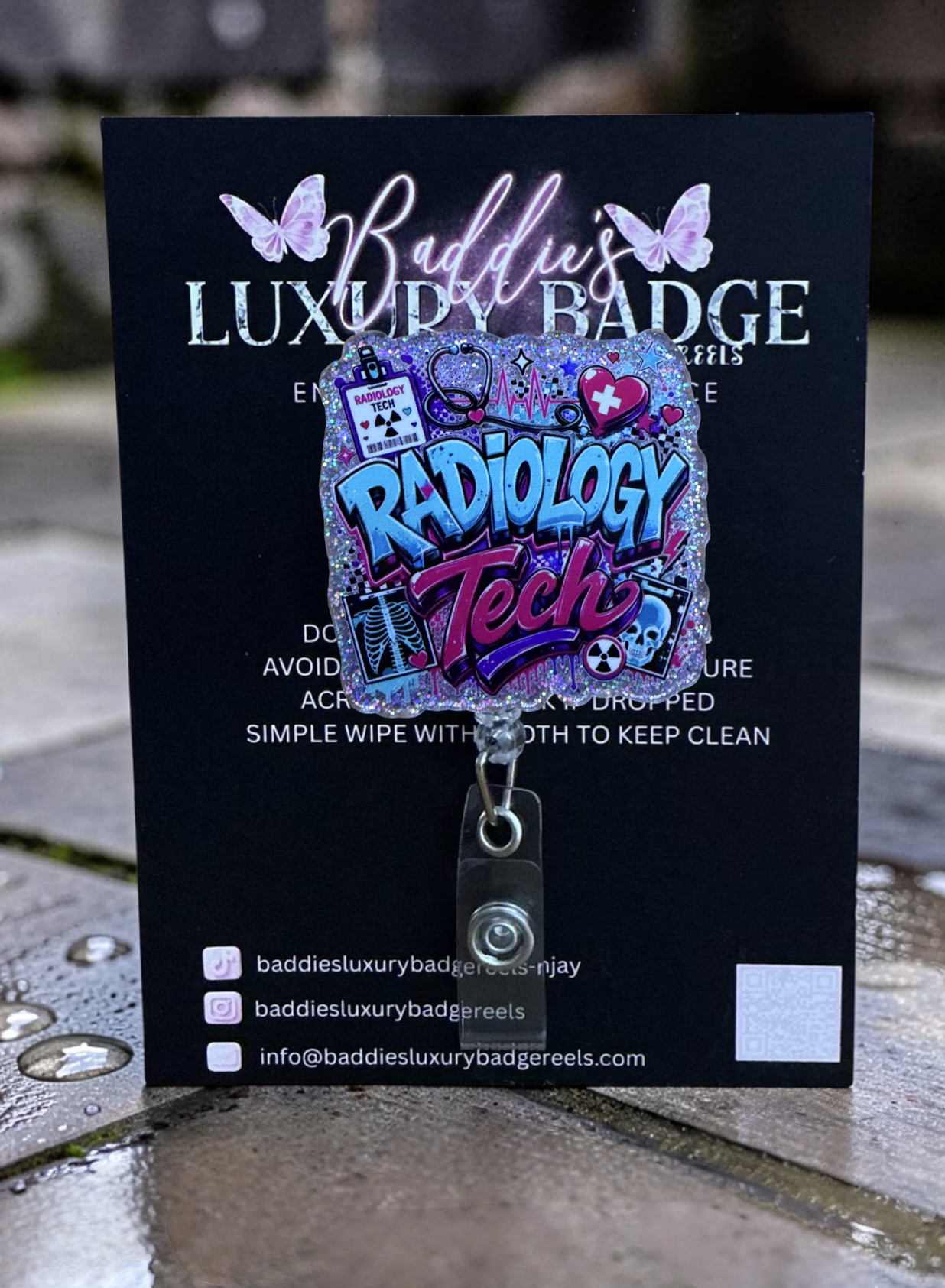 Radiology Tech Graffiti Style Badge Reel
