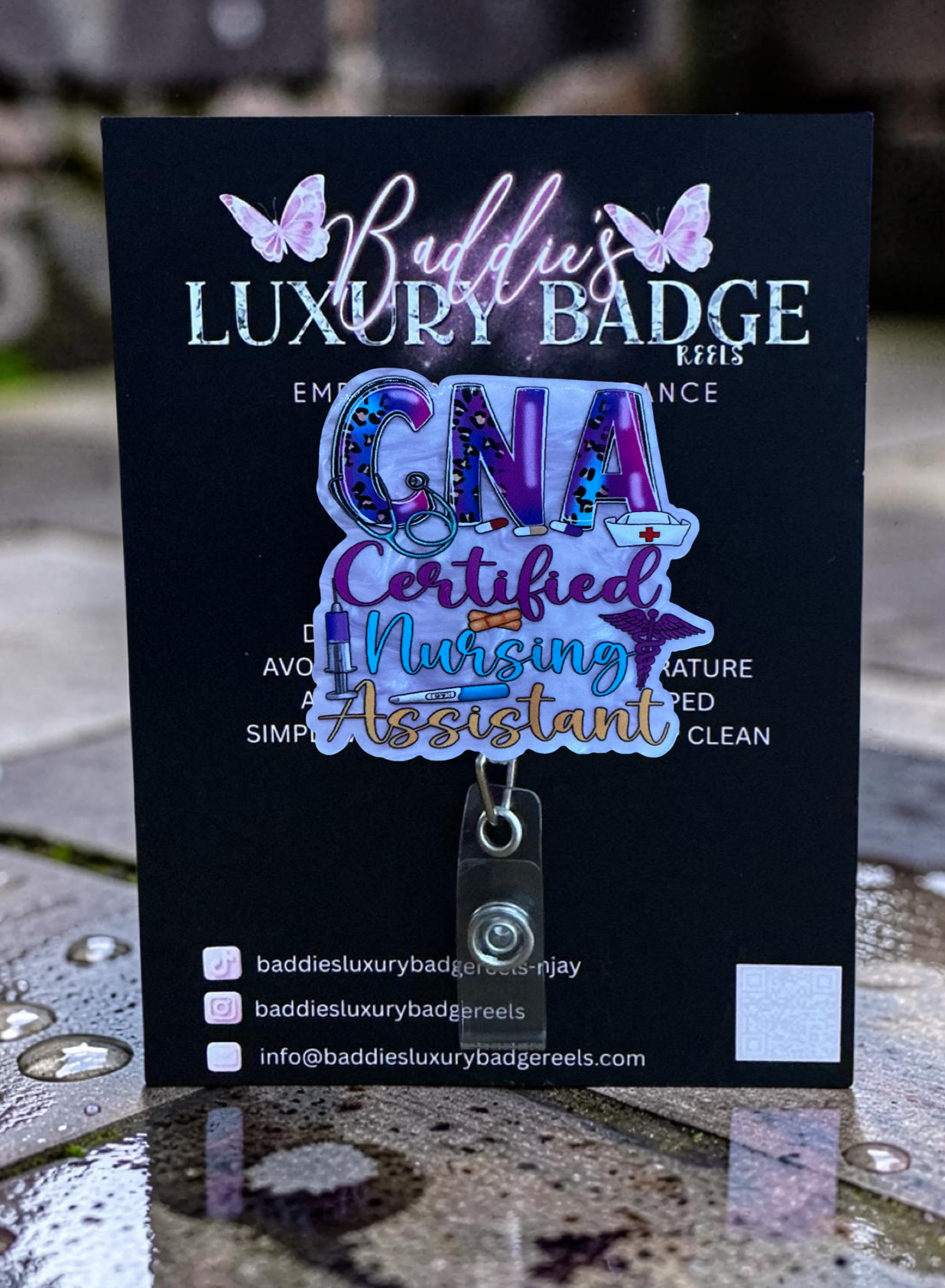 CNA Certified Nurse Assistant Badge Reel
