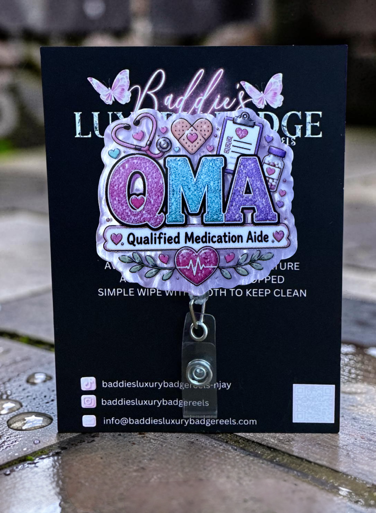 Qualified Medication Aide Badge Reel