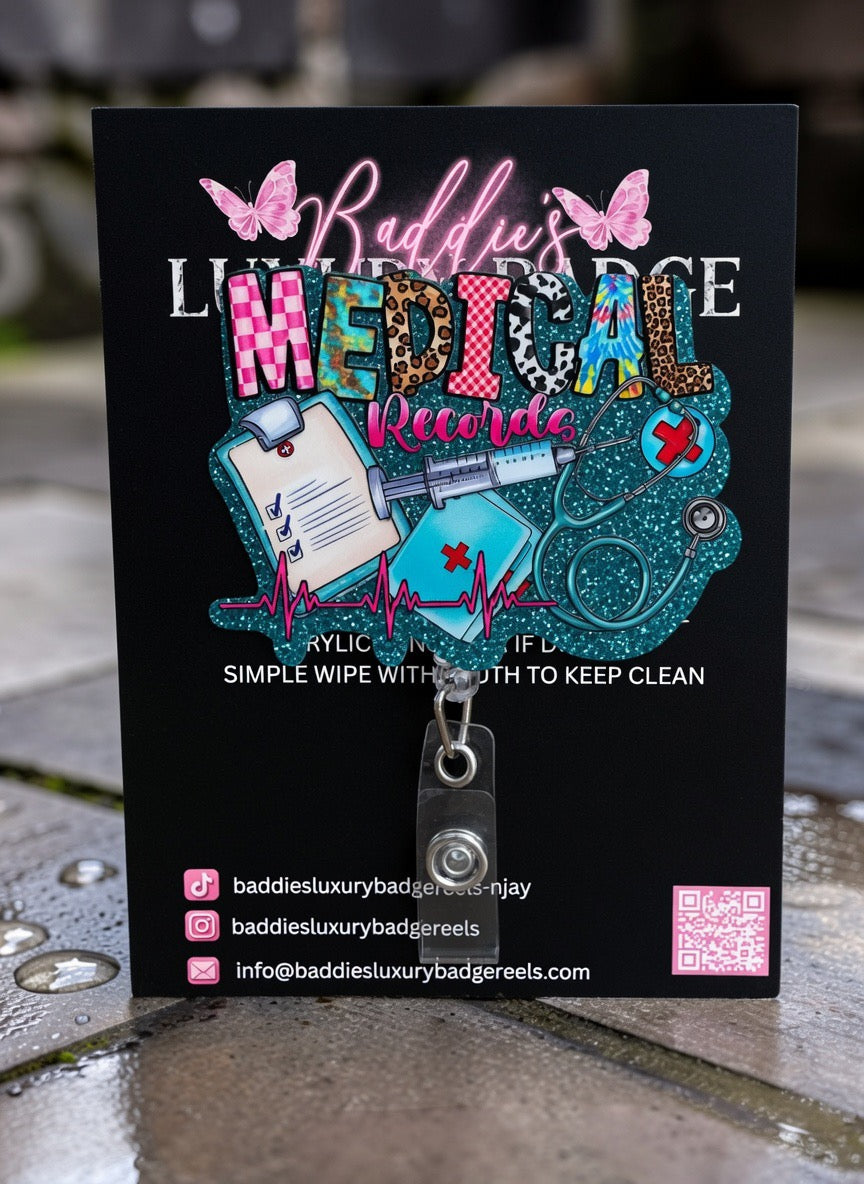 Medical Records Badge Reel