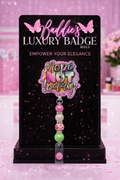 Nope Not Today Beaded Badge Reel
