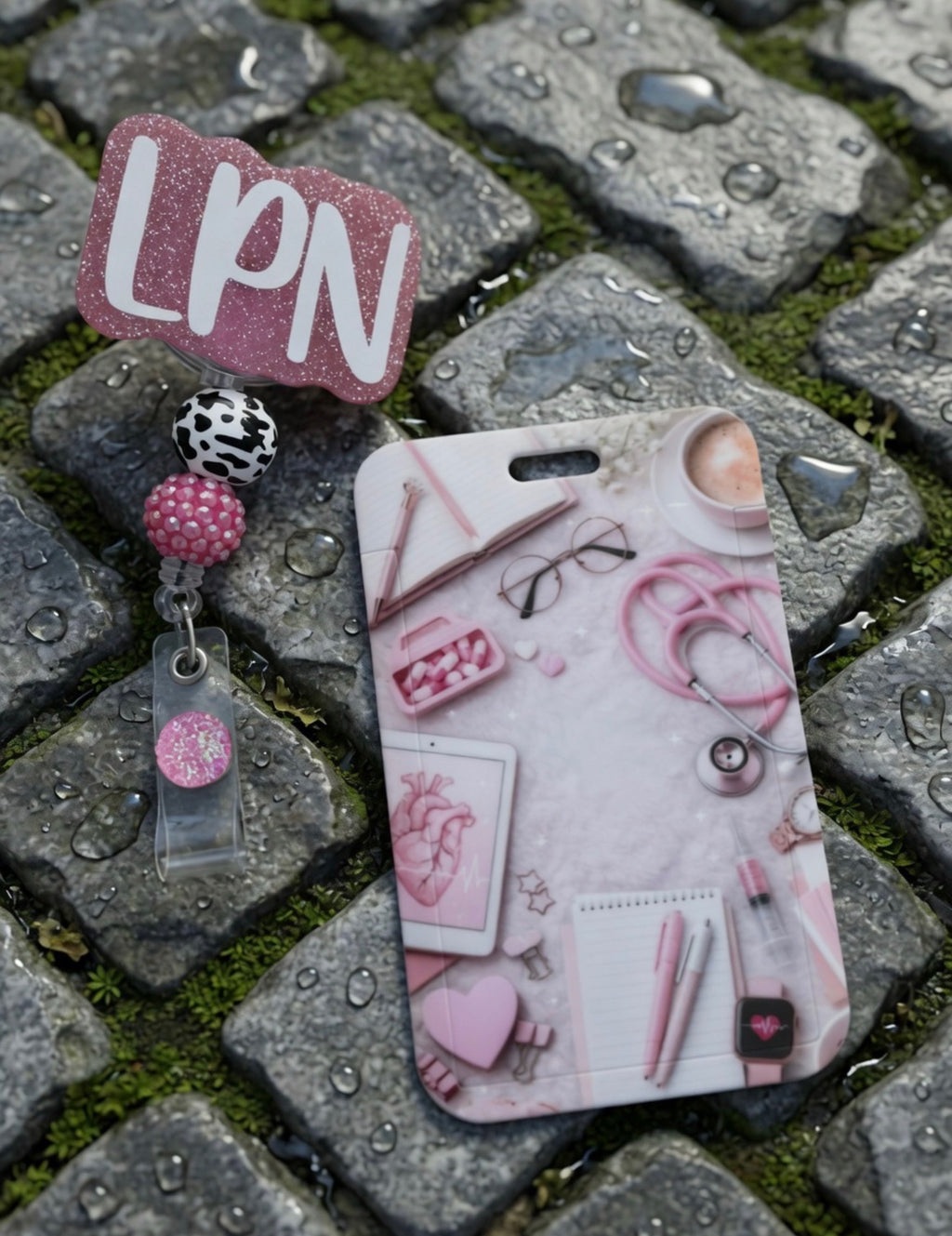 Medical Badge Reel-ID Holder Set