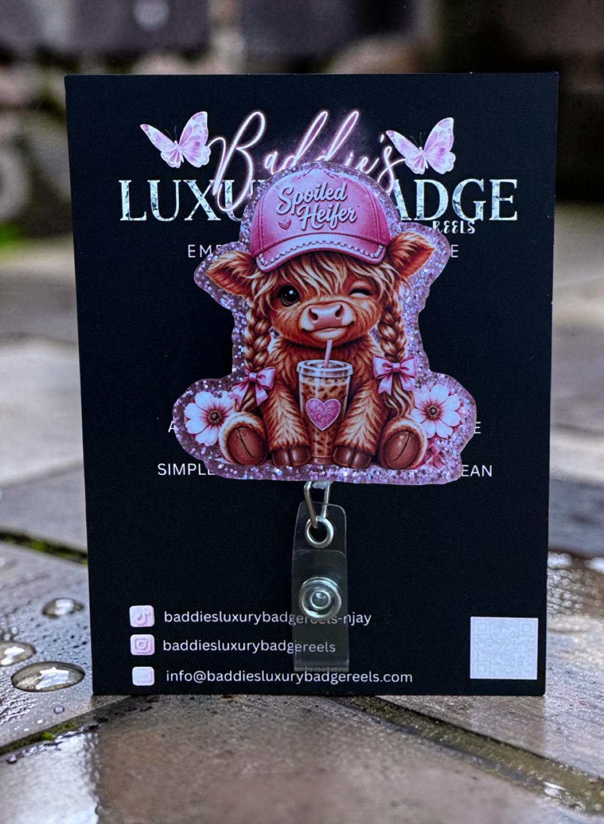 Spoiled Cow Badge Reel