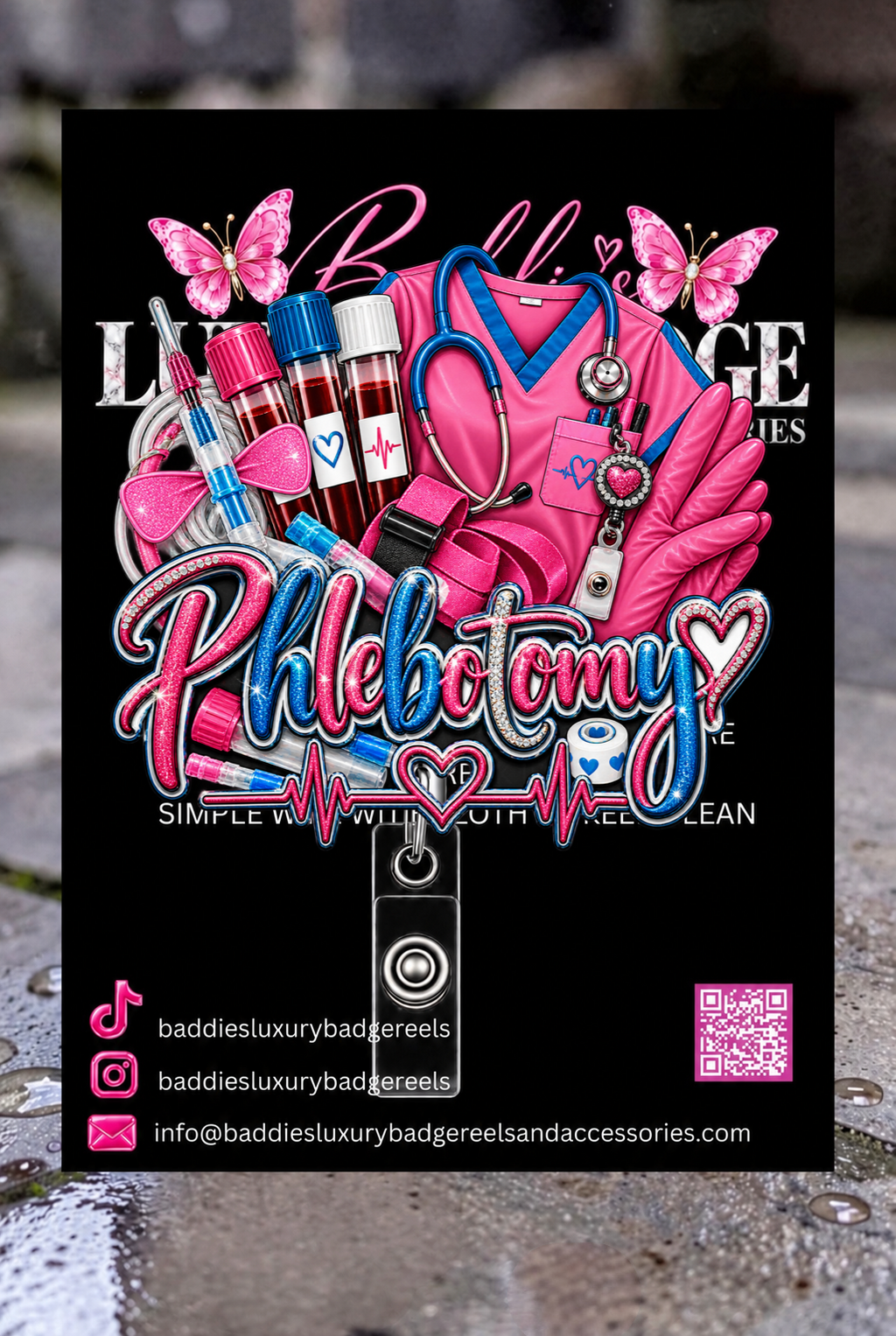 ￼Phlebotomy Life Badge Reel