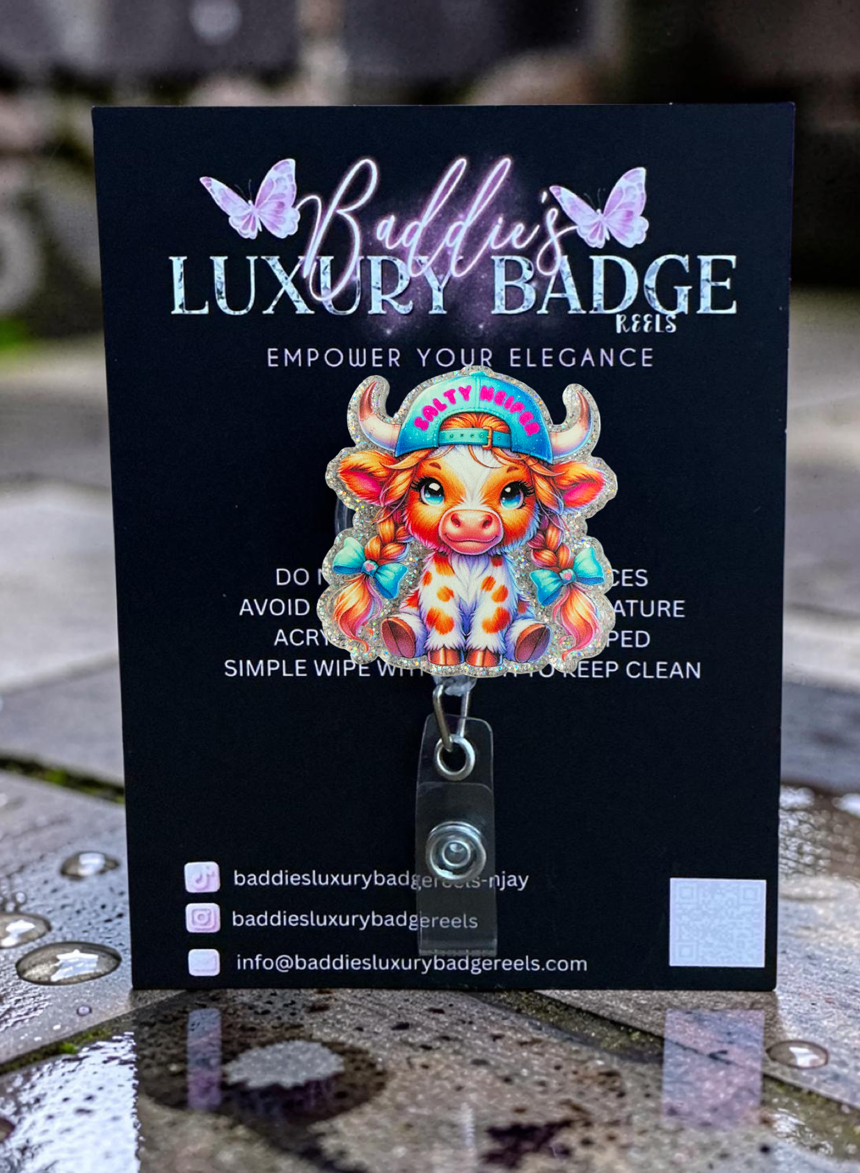 Salty Heifer Badge Reel