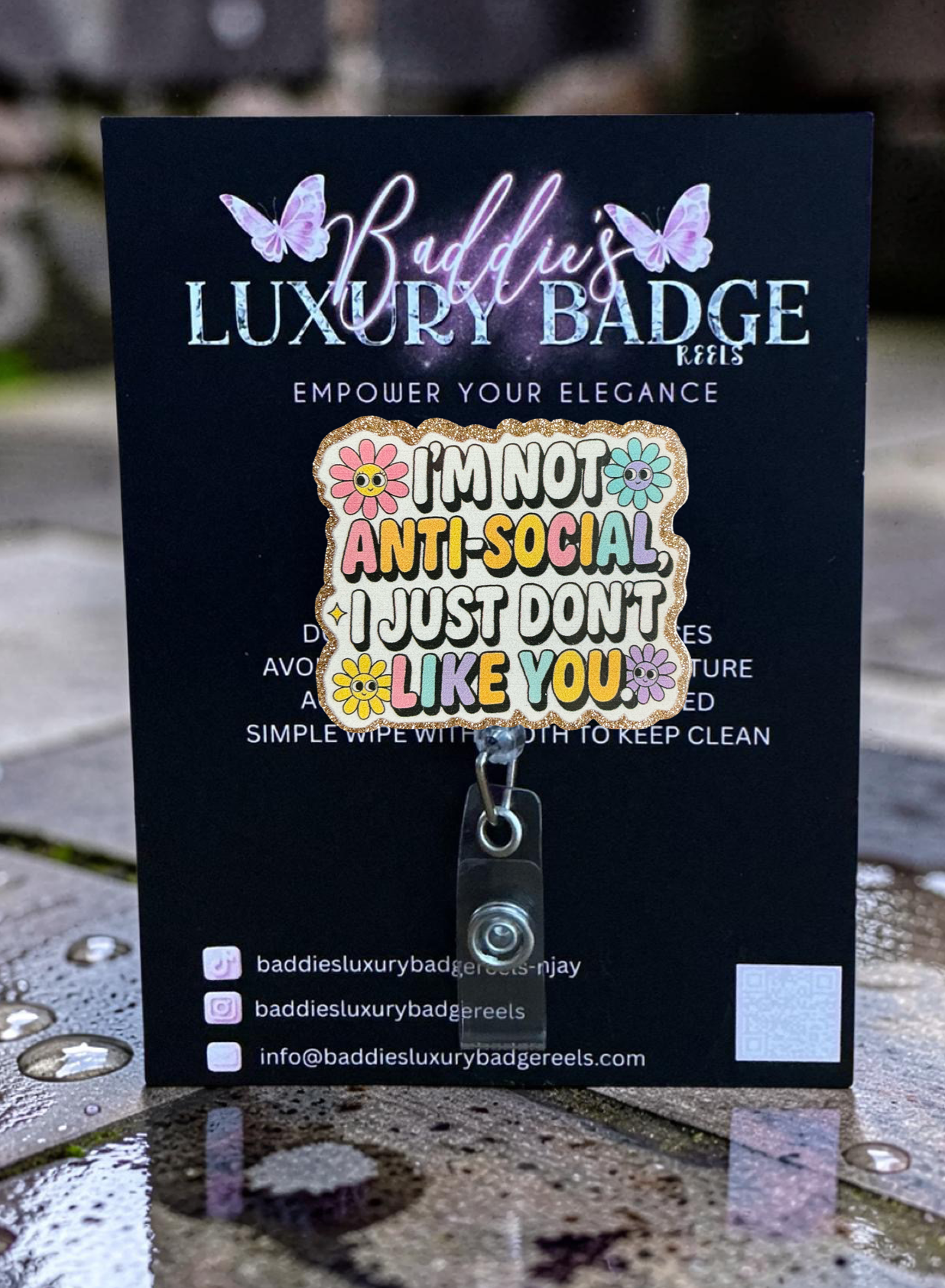 I'm Not Anti-Social Badge Reel